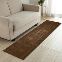 Natural Wood Print Door Mat / Floor Runner