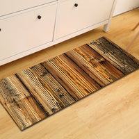 Natural Wood Print Door Mat / Floor Runner