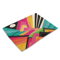 Abstract Geometric Pattern Scenic Table Placemat