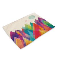 Abstract Geometric Pattern Scenic Table Placemat