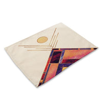 Abstract Geometric Pattern Scenic Table Placemat