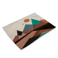 Abstract Geometric Pattern Scenic Table Placemat