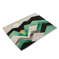 Abstract Geometric Pattern Scenic Table Placemat