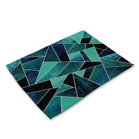 Abstract Geometric Pattern Scenic Table Placemat