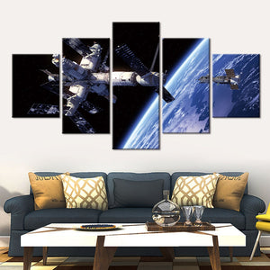 5-Piece International Space Station Canvas Wall Art
