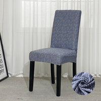 Simple Texture Pattern Dining Chair Cover