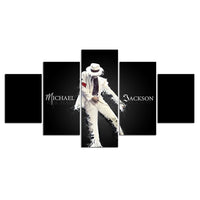 5-Piece Michael Jackson Liquid White Suit Canvas Wall Art