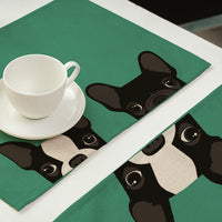 Peek-A-Boo Puppy Dog / Kitty Cat Table Placemat