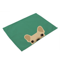 Peek-A-Boo Puppy Dog / Kitty Cat Table Placemat