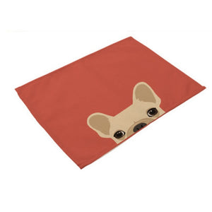 Peek-A-Boo Puppy Dog / Kitty Cat Table Placemat