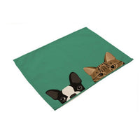 Peek-A-Boo Puppy Dog / Kitty Cat Table Placemat