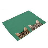 Peek-A-Boo Puppy Dog / Kitty Cat Table Placemat