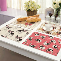 Cute Cartoon Puppy Dog Print Table Placemat