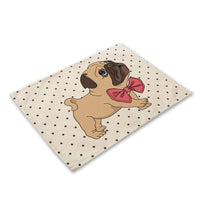 Cute Cartoon Puppy Dog Print Table Placemat