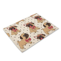 Cute Cartoon Puppy Dog Print Table Placemat