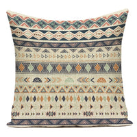 18" Multi-Color Bohemian Ethnic Pattern Throw Pillow Cover