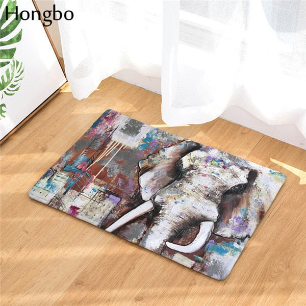 Multi-Color Indian Boho Elephant Door / Floor Mat