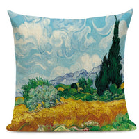 18" Van Gogh Art Print Painting Throw Pillow Cover