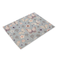 Multi-Color Flying Butterfly Print Table Placemat