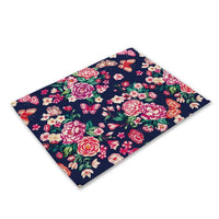 Multi-Color Flying Butterfly Print Table Placemat