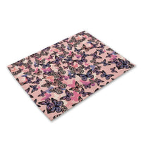 Multi-Color Flying Butterfly Print Table Placemat