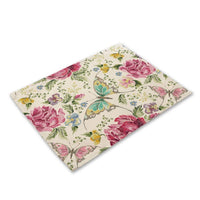 Multi-Color Flying Butterfly Print Table Placemat