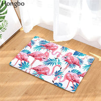 Multi-Color Tropical Pink Flamingo Door / Floor Mat