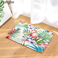 Multi-Color Tropical Pink Flamingo Door / Floor Mat