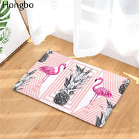 Multi-Color Tropical Pink Flamingo Door / Floor Mat