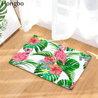 Multi-Color Tropical Pink Flamingo Door / Floor Mat