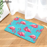 Multi-Color Tropical Pink Flamingo Door / Floor Mat