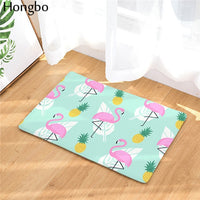 Multi-Color Tropical Pink Flamingo Door / Floor Mat