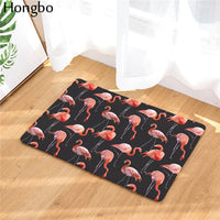 Multi-Color Tropical Pink Flamingo Door / Floor Mat