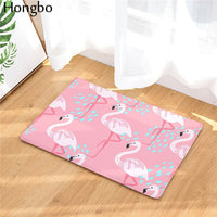 Multi-Color Tropical Pink Flamingo Door / Floor Mat