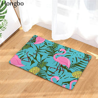 Multi-Color Tropical Pink Flamingo Door / Floor Mat