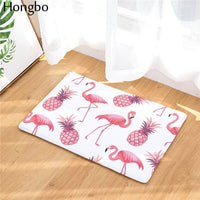 Multi-Color Tropical Pink Flamingo Door / Floor Mat