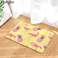 Multi-Color Tropical Pink Flamingo Door / Floor Mat