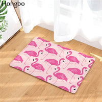 Multi-Color Tropical Pink Flamingo Door / Floor Mat