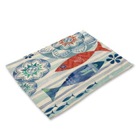 Vintage Retro Nautical Ocean Sea Life Table Placemat