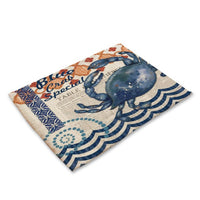 Vintage Retro Nautical Ocean Sea Life Table Placemat