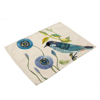 Colorful Ditsy Cartoon Bird Print Table Placemat