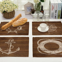 Simple Nautical Sailing / Ship Anchor Table Placemat