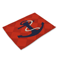 Simple Nautical Sailing / Ship Anchor Table Placemat