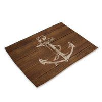 Simple Nautical Sailing / Ship Anchor Table Placemat