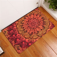 Multi-Color Bohemian Flower Print Door / Floor Mat