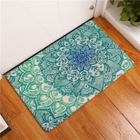 Multi-Color Bohemian Flower Print Door / Floor Mat