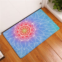 Multi-Color Bohemian Flower Print Door / Floor Mat