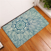 Multi-Color Bohemian Flower Print Door / Floor Mat