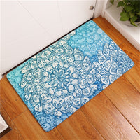 Multi-Color Bohemian Flower Print Door / Floor Mat