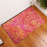 Multi-Color Bohemian Flower Print Door / Floor Mat